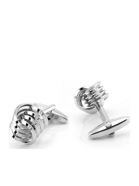 Silver Bold Knot Cufflinks