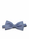 Set Bow Ties Pastel Light Blue White