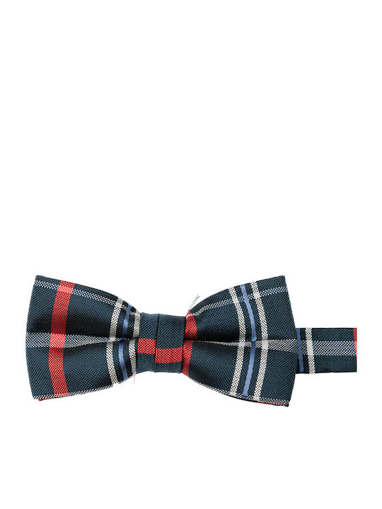 Men's Bow Tie Check Nino Venturi 53917 Blue-Red