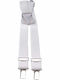 Victoria Kids Suspenders with 3 Clips White