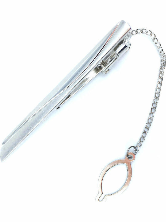 Legend Accessories Clip Γραβάτας Ασημί