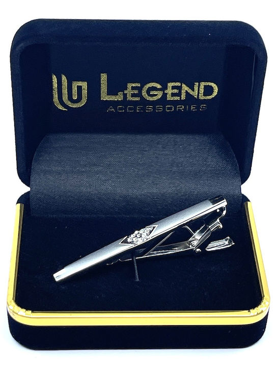 Legend Accessories Clip Γραβάτας από Ασήμι