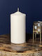 Candle Pillar 10x20cm White