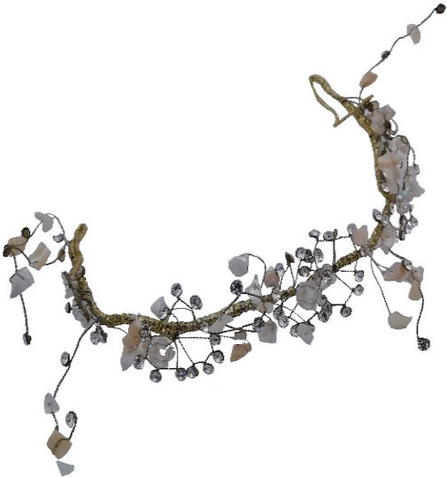 Wedding Crown Tiara Gold Handmade Rhinestones & Transparent Stones