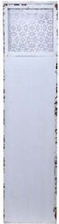 Stalp Floral Din Lemn 30x30x120cm Antic Alb