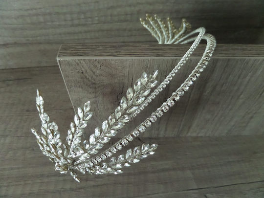 Bridal Quaff Headband K633 Sil-k633