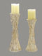 Ecru-Gold Large Candle Holder 35cm Kk841590 Lvs-kk841590