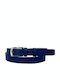 Leather Women's Belt Blue