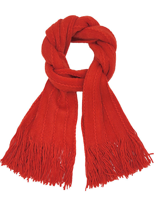 Women's Knitted Scarf Orange
