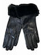 Schwarz Leder Handschuhe