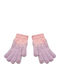 Unisex Touch Gloves with Fur Purple