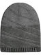Beanie Unisex Σκούφος Πλεκτός σε Γκρι χρώμα