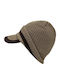 Beanie Ανδρικός Σκούφος με Rib Πλέξη σε Καφέ χρώμα