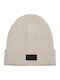 Beanie Beanie Knitted in Ecru color