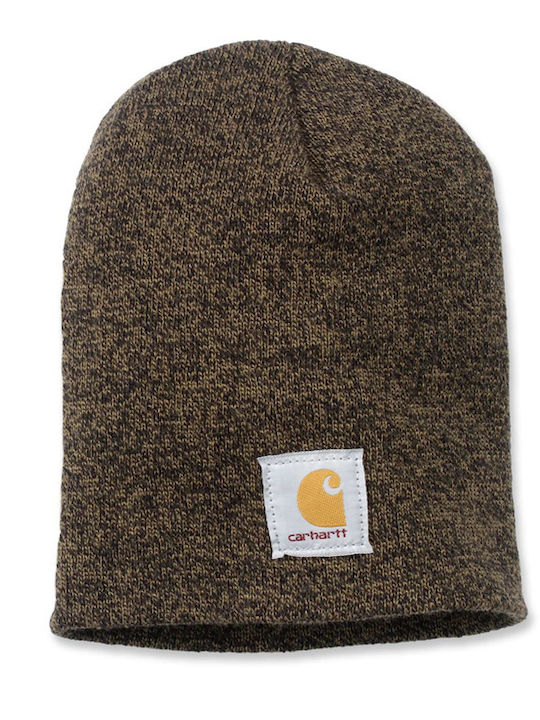 Beanie Unisex Beanie Knitted in Khaki color
