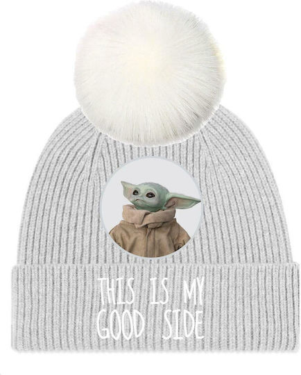 Beanie Unisex Σκούφος Πλεκτός σε Γκρι χρώμα