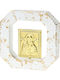Ceramic Icon Gold Virgin Mary 10x10x2.2cm K427 Nv23-30-00001-427