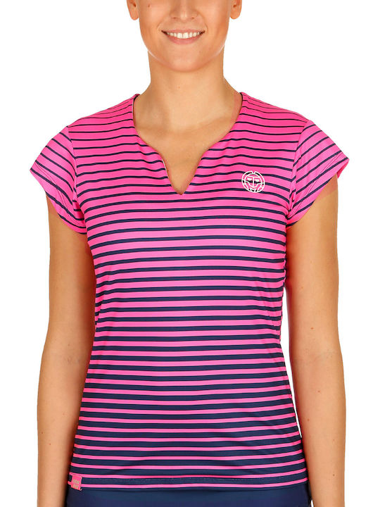 Bidi Badu 001021-PKDBL Women's Pink Tennis Blouse