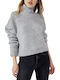Γυναικείο Μακρυμάνικο Πουλόβερ Ζιβάγκο LIGHT GREY HEATHER