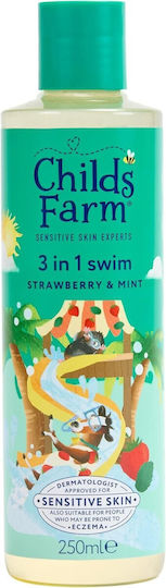 Childs Farm Kids' Bubble Bath & Shampoo & Conditioner with Strawberry / Mint in Gel Form 250ml