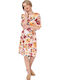 Summer Midi Dress Tortoiseshell (12012/tapioca)