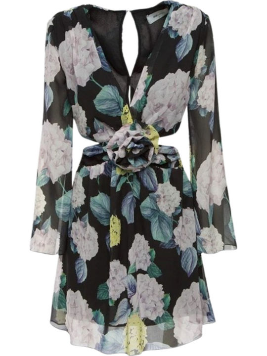 Sommer Mini Abend Damenkleid Schwarz
