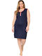 Summer Mini Dress Navy Blue