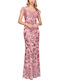 Summer Maxi Evening Dress Pink