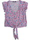 Women's Short Sleeve Shirt Fuchsia