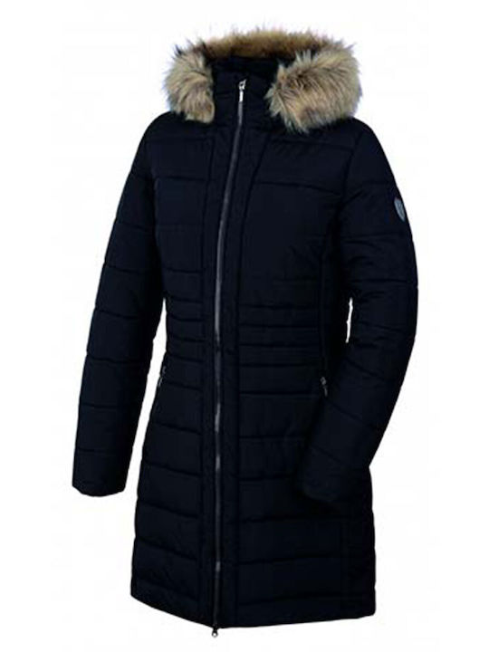 Κοντό Γυναικείο Puffer Μπουφάν για Χειμώνα Black