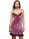 Muydemi Winter Velvet Women's Nightdress Dark pink.
