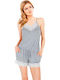 Miorre Summer Women's Onesie Pyjama Gray