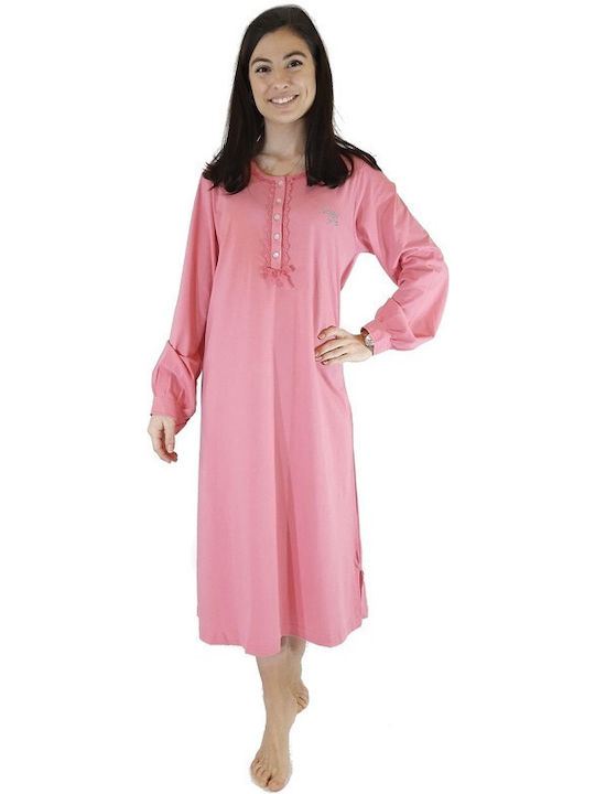 Amelie Winter Women's Nightdress Coral
