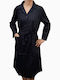 Rodonna Winter Women's Robe Black