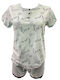 Love And Bra Summer Women's Nightdress Blue
