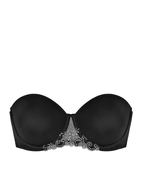 Simone Perele Balconette Balconette Strapless Bra Black
