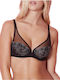 Bra without Padding Underwire Black