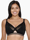 Bra without Padding without Underwire Black
