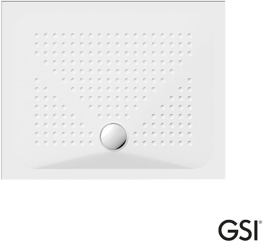 GSI Porcelain Shower White 100x70cm