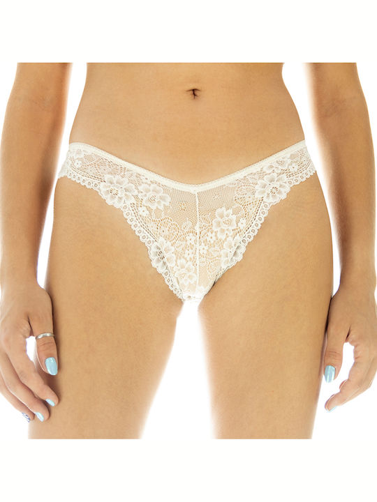 Women's Slip with Lace White