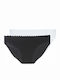 Βαμβακερά Γυναικεία Slip 2Pack Λευκό-μαύρο