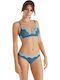 Promise Roser Samon Lace Women's Underwear Set Bra with Brazil Turquoise