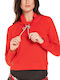 Women's Sweatshirt Hooded Crimson