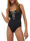 One Piece Swimsuit Plain Animal Print