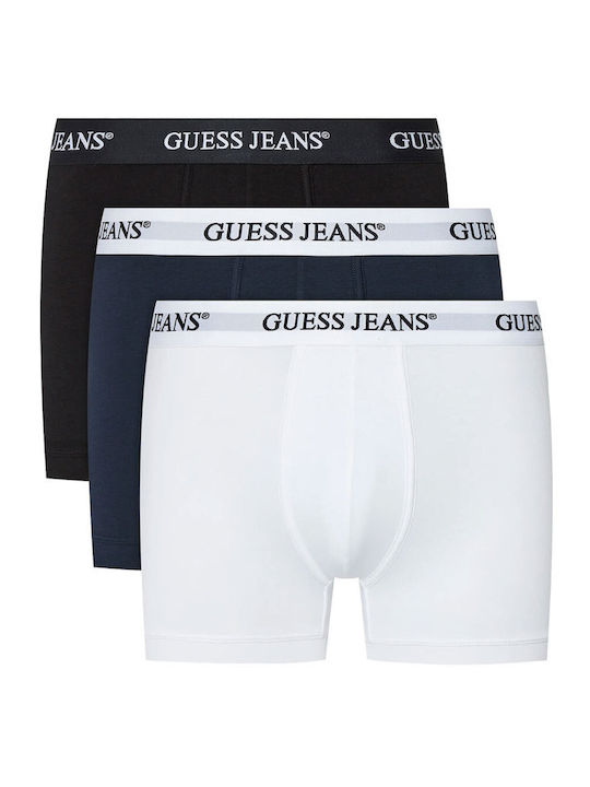 Guess Ανδρικά Μποξεράκια White, Blue, Black 3Pack