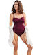 One-Piece Swimsuit Bordeaux