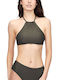 High Neck Bikini Top Χακι