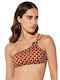 Bikini με έναν Ώμο Καφέ-terracotta