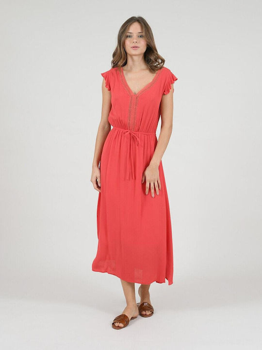 Summer Midi Dress Red
