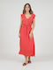 Summer Midi Dress Red